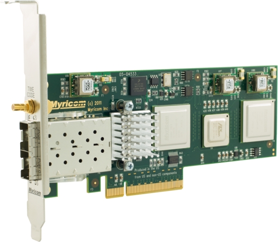 Myricom (ミリコム) 2x 10Gbase-SPF Board 10G-PCIE2-8C2-2S-SYNC+DBL3 PCI-E SFP