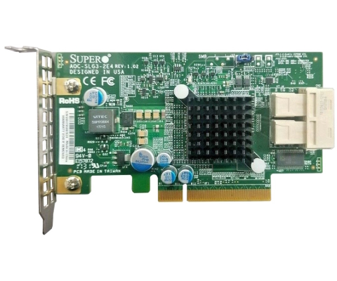 Supermicro AOC-SLG3-2E4 Int. 2-port U.2 NVMe SSD HBA