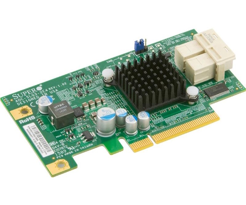 Supermicro AOC-SLG3-2E4 Int. 2-port U.2 NVMe SSD HBA